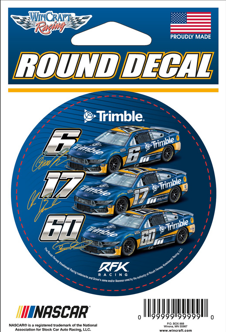 2026 RFK Racing Trimble Round Decal