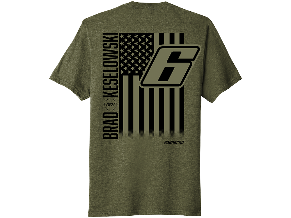 Brad Keselowski 2024 Army Green T-Shirt