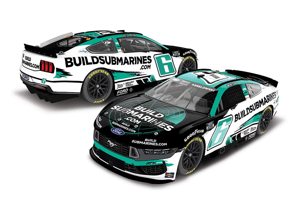 Build Subs Rfk Car Brad Keselowski 2025 BuildSubmarines.com #6 1:24 Diecast Color Chrome ...