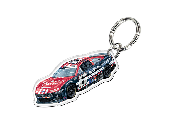 Brad Keselowski BuildSubmarines.com Patriotic Key Ring