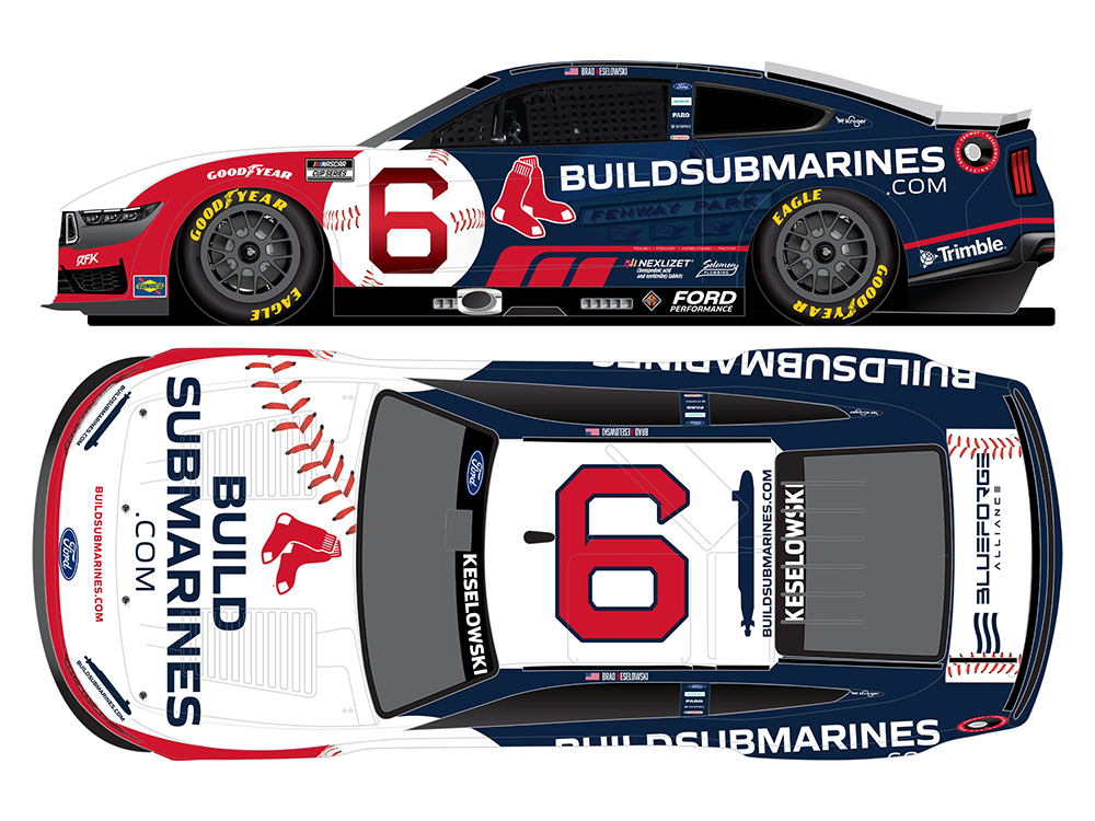 Brad Keselowski 2025 BuildSubmarines.com / Boston Red Sox #6 1:64 Diecast