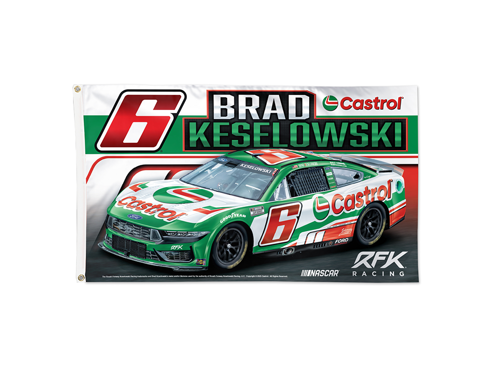 Brad Keselowski Castrol Flag