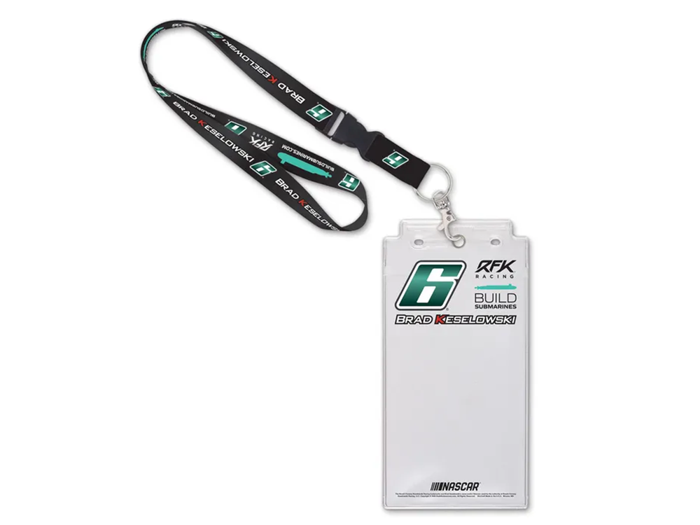 Brad Keselowski BuildSubmarines.com Lanyard w/ Credential Holder
