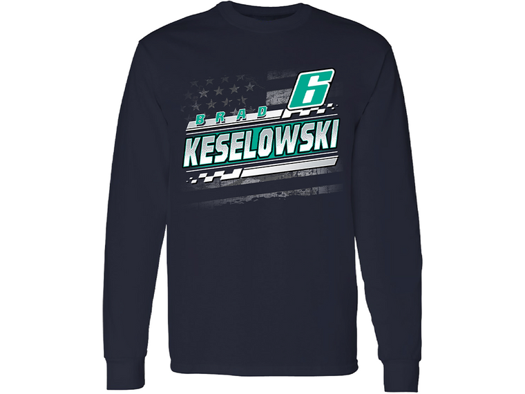 Brad Keselowski 2024 Name and Number Long Sleeve T-Shirt