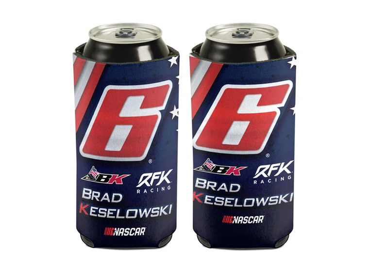 Brad Keselowski Patriotic 16 oz Can Cooler