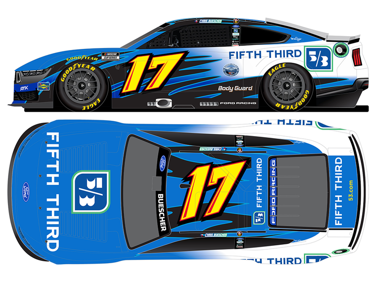 Chris Buescher 2026 Fifth Third Throwback #17 1:64 Diecast