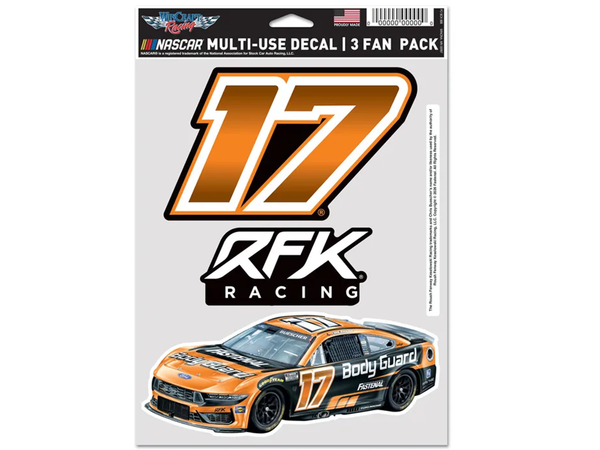 Chris Buescher 2026 Body Guard 3-Pack Decal