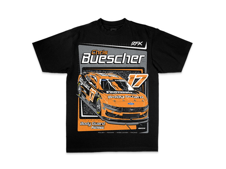 Chris Buescher 2026 Body Guard Engineered for the Chase T-Shirt