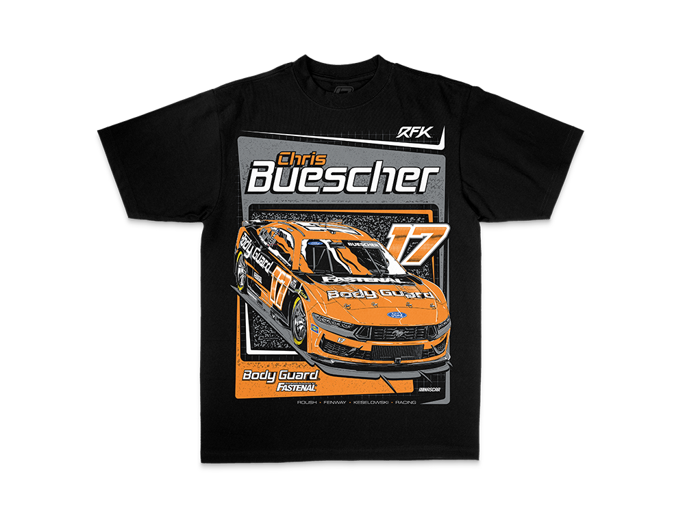 Chris Buescher 2026 Body Guard Engineered for the Chase T-Shirt