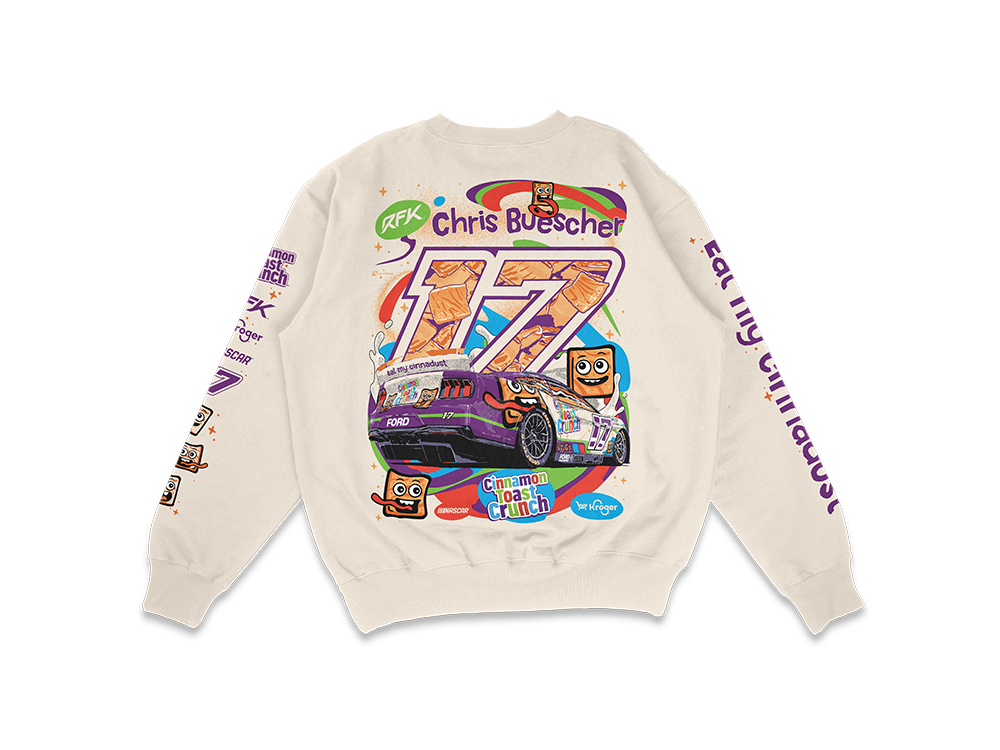 Chris Buescher Kroger / Cinnamon Toast Crunch Crewneck Sweatshirt