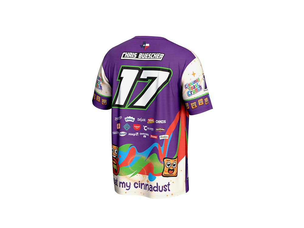 Chris Buescher Cinnamon Toast Crunch Uniform T-Shirt