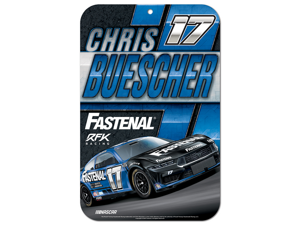 Chris Buescher 2024 Fastenal 11x17 Sign - RFKshop