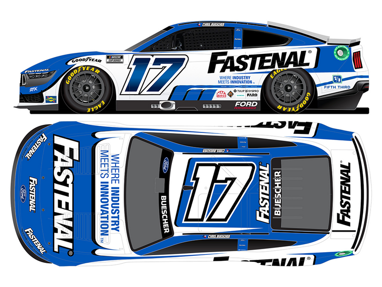 Chris Buescher 2025 Fastenal #17 1:24 Diecast