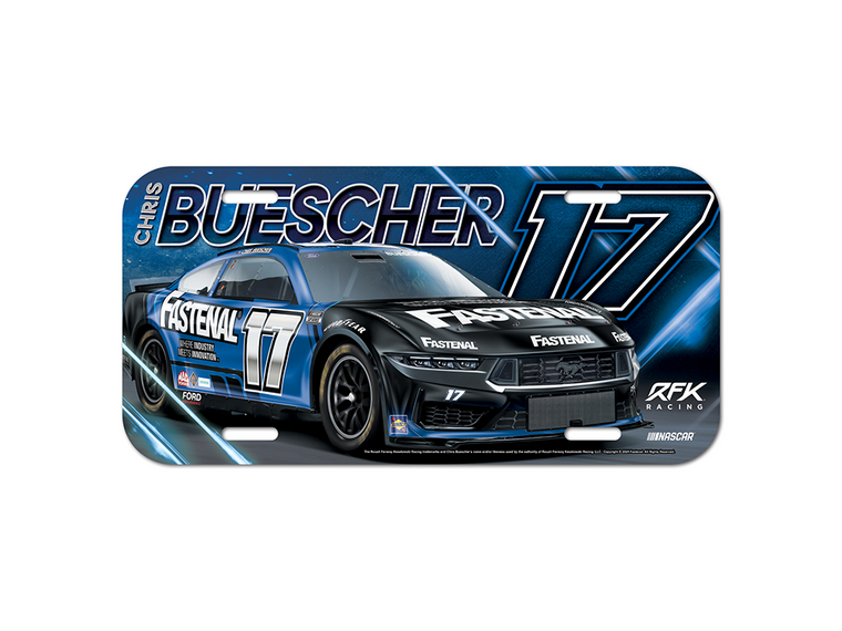 Chris Buescher 2024 Fastenal License Plate