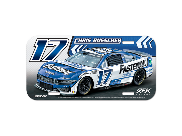 Chris Buescher Fastenal License Plate