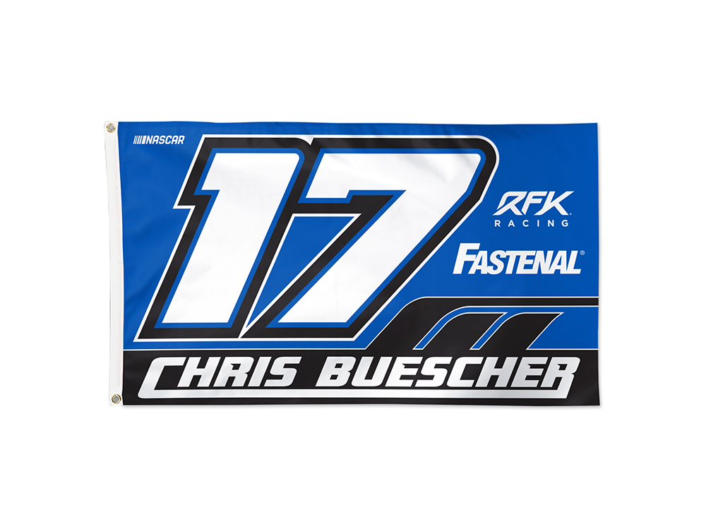 Chris Buescher Fastenal Team Flag