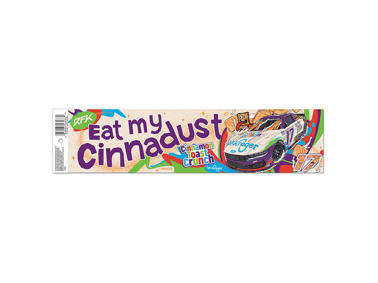Chris Buescher Cinnamon Toast Crunch Bumper Sticker