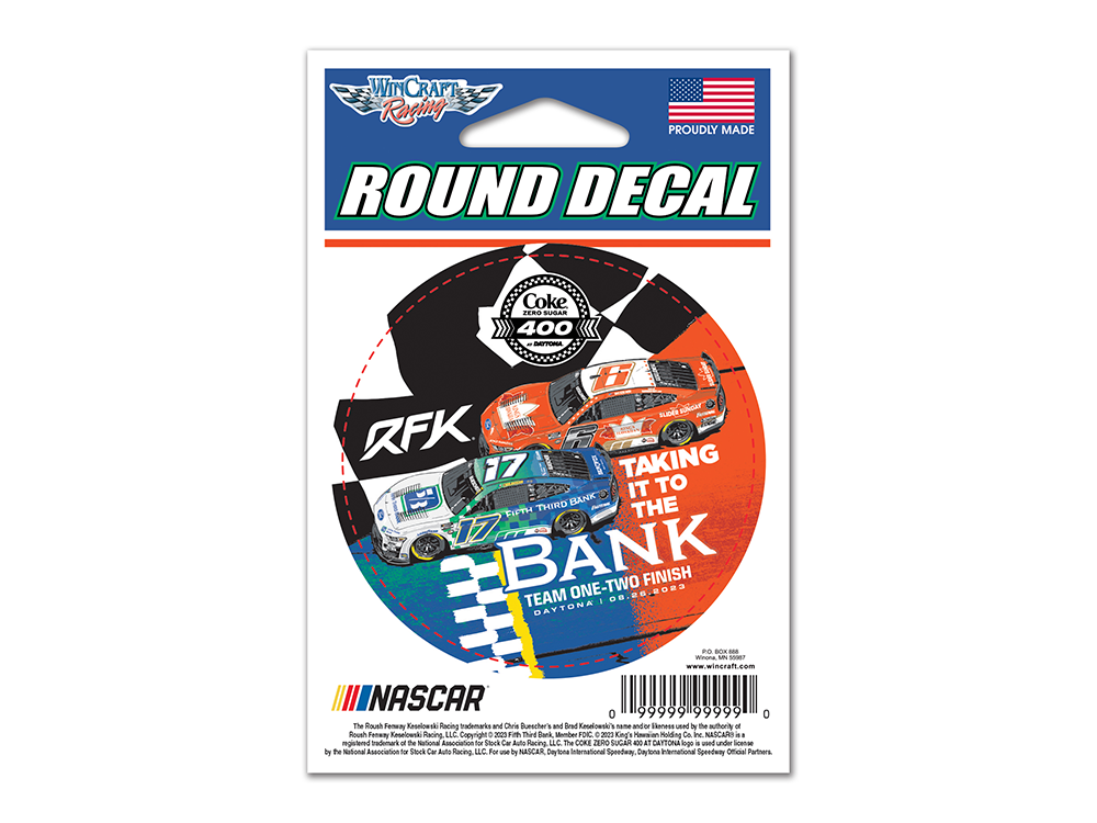 RFK Racing Daytona 1-2 Finish Round Decal