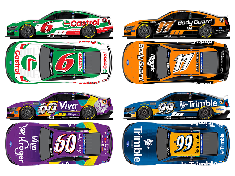 RFK Racing 2026 Daytona 500 4-Car 1:64 Diecast Pack