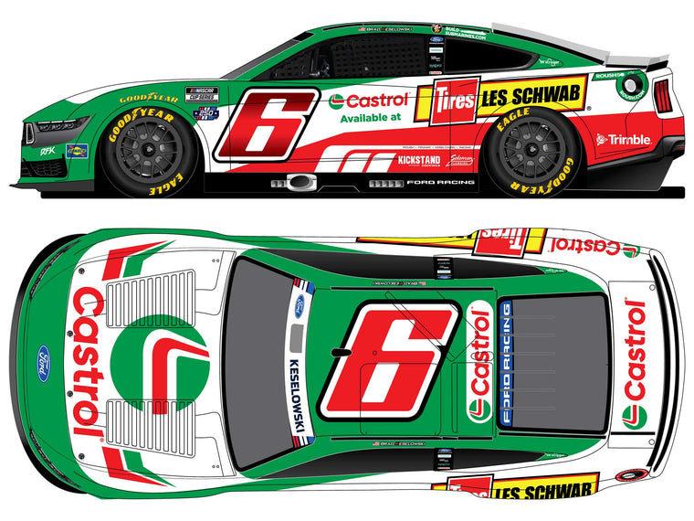 Brad Keselowski 2026 Castrol/Les Schwab #6 1:24 Diecast Pre-order