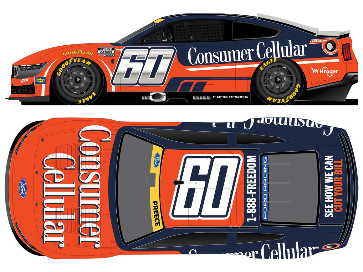 Ryan Preece 2026 Consumer Cellular #60 1:64 Diecast