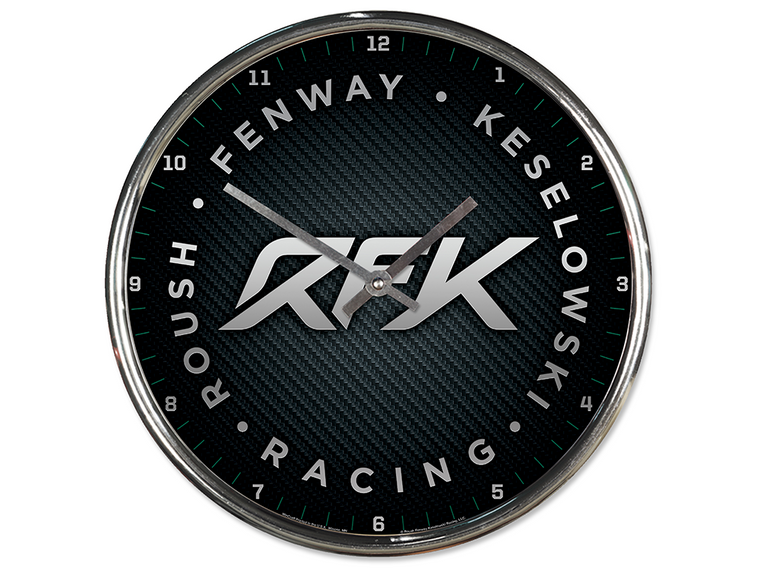 RFK Racing Chrome Clock
