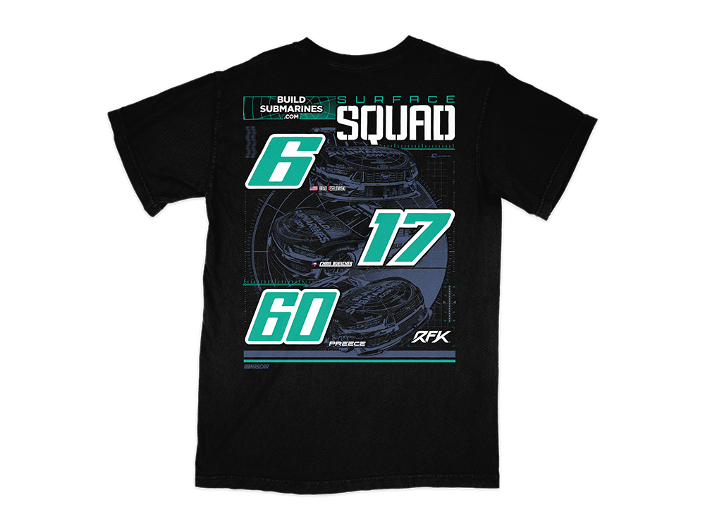 RFK Racing 2025 BuildSubmarines.com Surface Squad T-Shirt