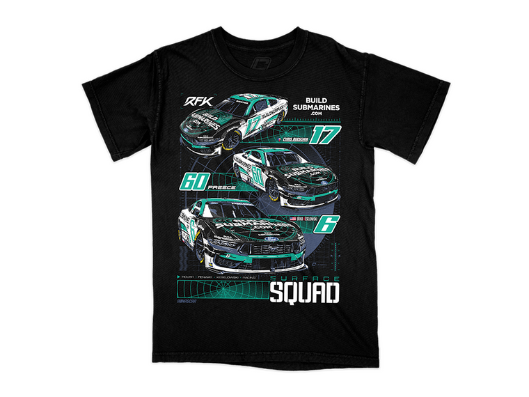 RFK Racing 2025 BuildSubmarines.com Surface Squad T-Shirt