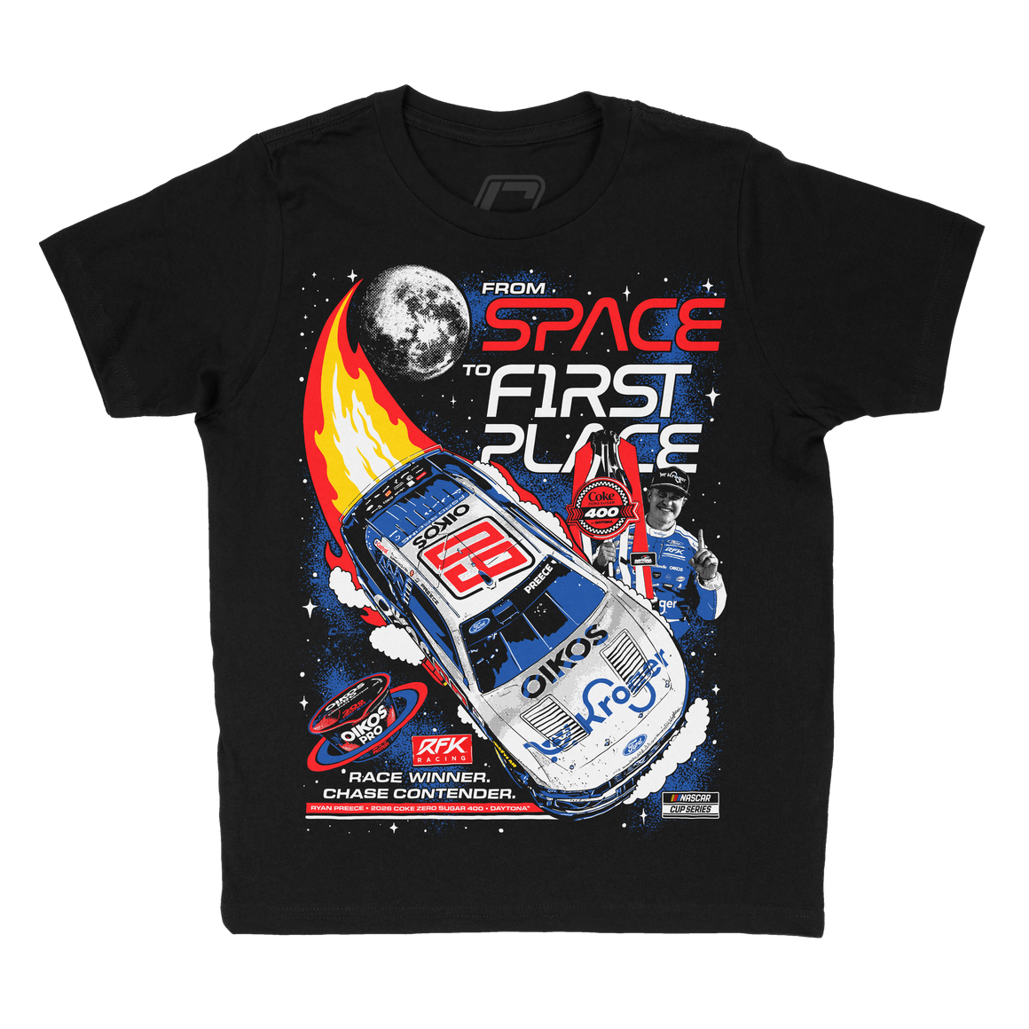 Ryan Preece Coke Zero Sugar 400 Win Youth T-Shirt Pre-order