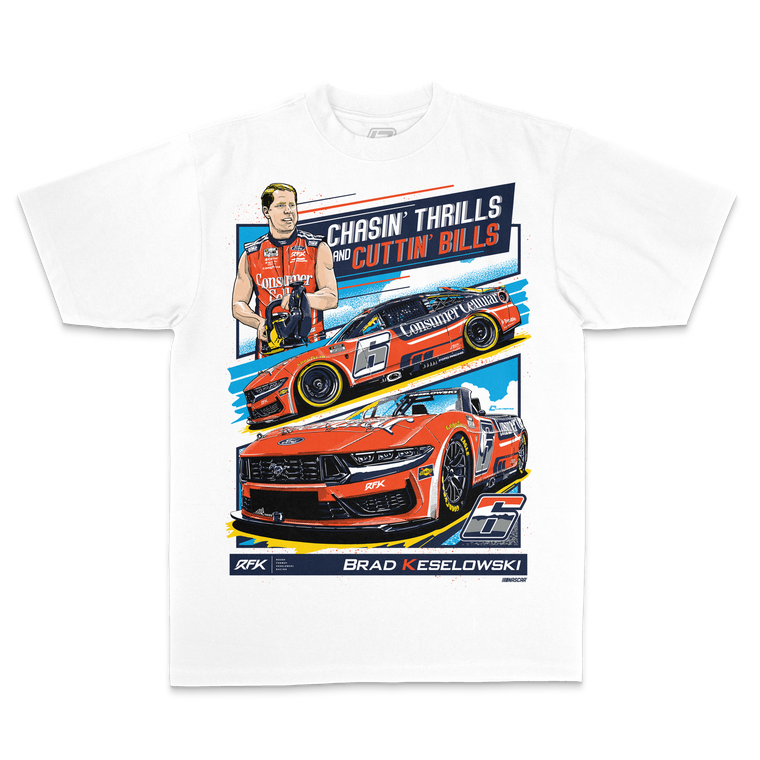 Brad Keselowski 2026 Consumer Cellular T-Shirt