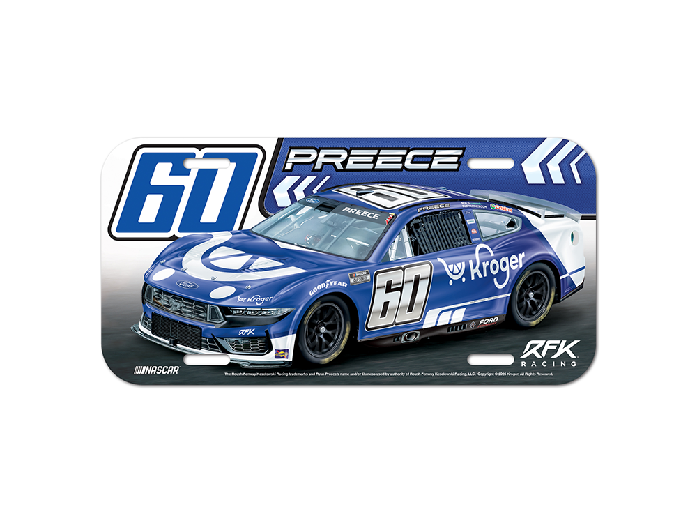 Ryan Preece Kroger License Plate