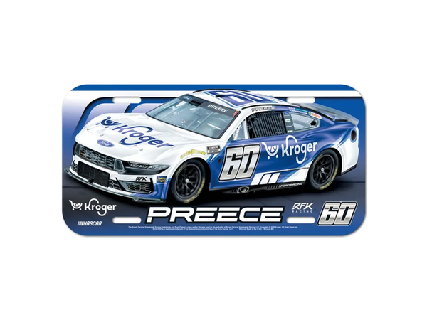 Ryan Preece 2026 Kroger License Plate