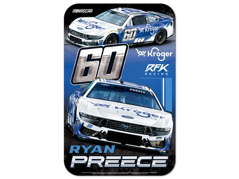 Ryan Preece 2026 Kroger 11x17 Sign