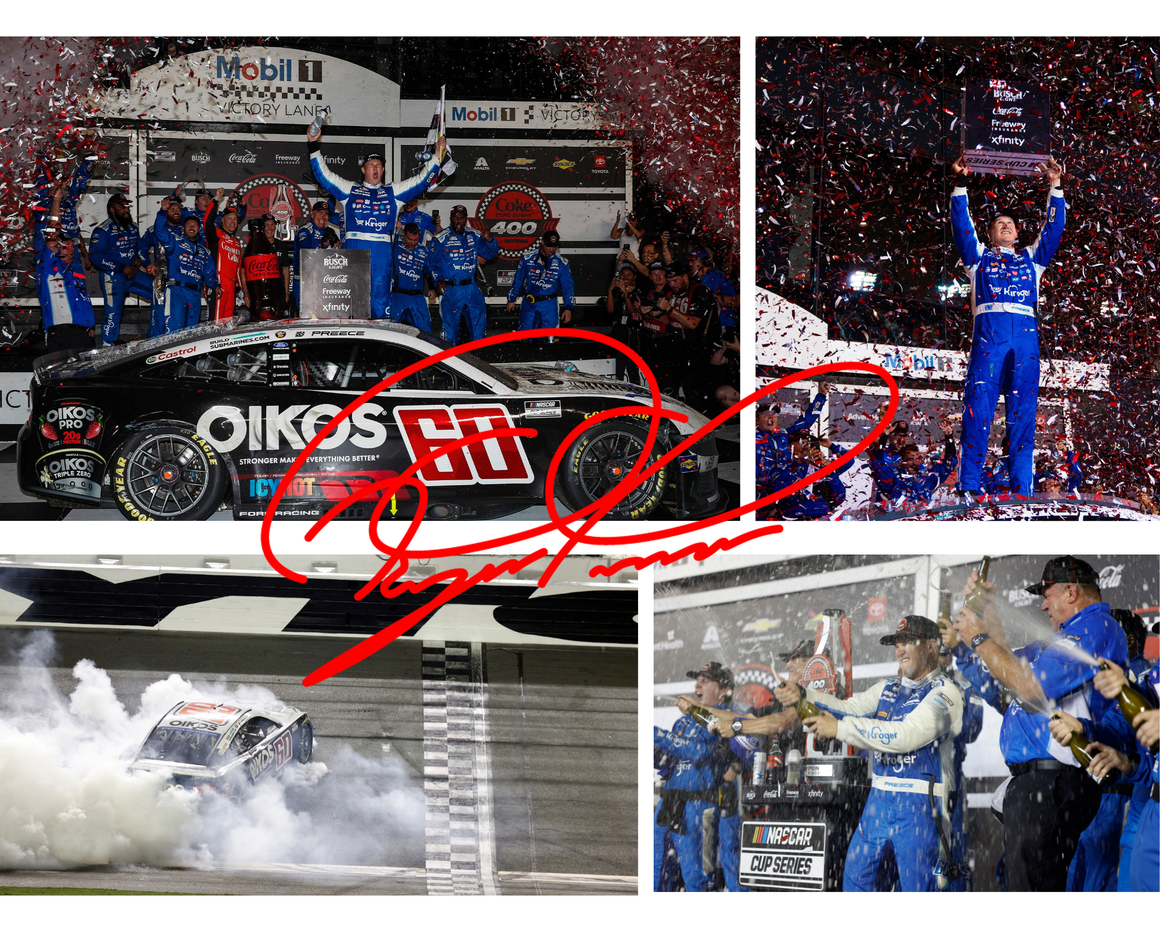 Commemorative Ryan Preece #60 Autographed 2026 8" x 10" Photo - Daytona