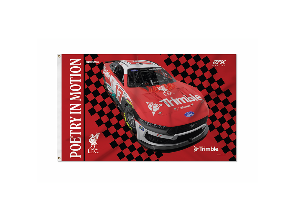 Chris Buescher 2026 Trimble x LFC Wall Flag