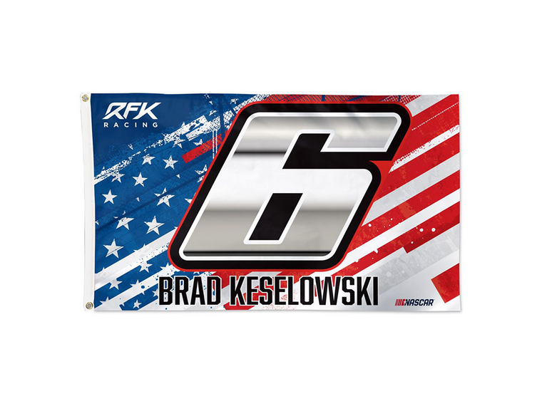 Brad Keselowski 2023 Patriotic Flag