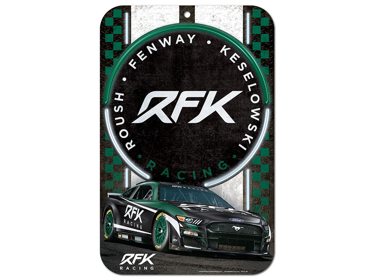 RFK Racing Plastic Sign 11x17